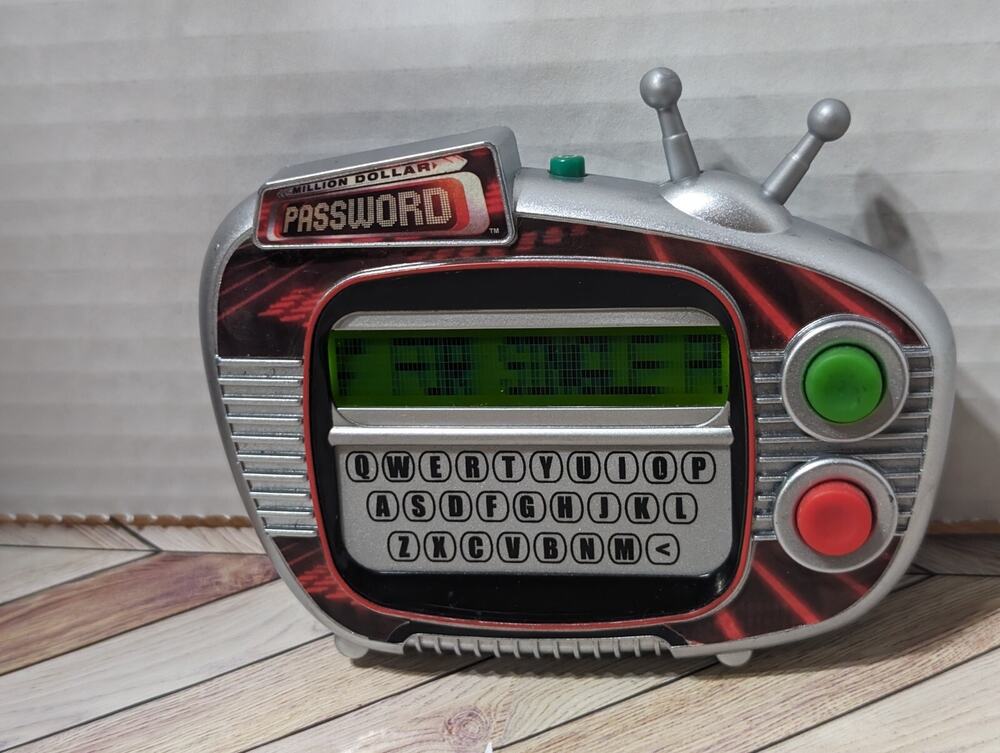 Million Dollar Password Handheld Game Touch Screen 2008 ✅ Tested ✅Works